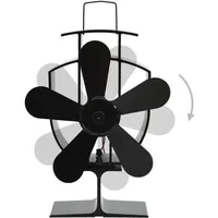vidaXL Kaminventilator mit 5 Blättern 8 x 22,5 cm schwarz