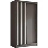 altdecor Kleiderschrank, Grau, Weiß, Holzwerkstoff, 120x216x61 cm Schlafzimmer, Kleiderschränke