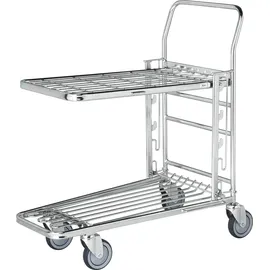 Kongamek Einkaufswagen Gummi 890x520x1000mm 300kg Tragkraft verstellbar