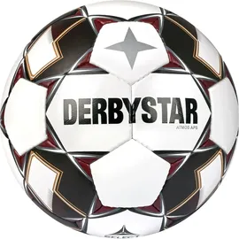 derbystar Atmos APS Fußball Spielball weiß/schwarz/rot 5