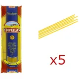 Pasta Divella Italienische SPAGHETTINI aus Hartweizenmehl 5 Stück 500 gr