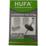 DEWEPRO Hufa Fliesen Lochbohrer Set 6-teilig Ø 33/53/67/73mm