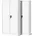 2er C001H 4 Einlegeböden Drehgriff Pulverbeschichtung Flügeltürschrank Abschließbar 195 cm x cm x cm Weiß