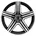 black mirror Alufelge 19 Zoll ET53 5x112 ML66 6