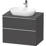 Duravit Waschtischunterschrank wandhängend „D-Neo“ 80 × 66,4 × 55 cm in Graphit Matt