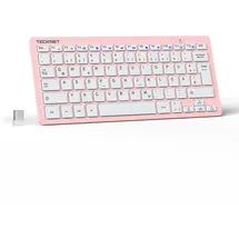 TeckNet Slim Mini Kabellose Tastatur DE