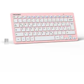 TeckNet Slim Mini Kabellose Tastatur DE