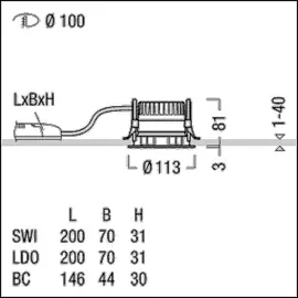 Zumtobel Group LED-Downlight PANOS R (62927248)