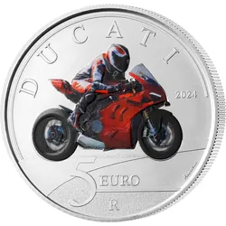 3x5-Euro-Münzen "Ducati" 2024