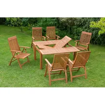 Merxx Gartenmöbel-Set Comondoro 7-tlg. Braun