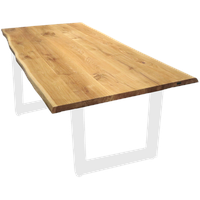 holz4home Tischplatte, Eiche, 280 x 100 cm, mit Baumkante