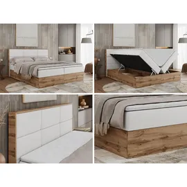 MKS Meble MKS Boxbett, Weiß Kunstleder - Weiß