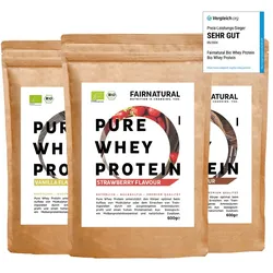 24h Testaktion mit -25% Rabatt: Whey Bio Proteinpulver 3er Bundle (Sorten frei wählbar) - Neutral