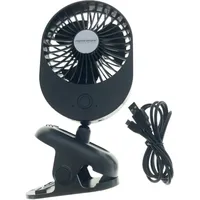 northix EHF103K 0 cm Tischventilator Schwarz