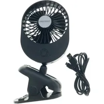 northix EHF103K 0 cm Tischventilator Schwarz