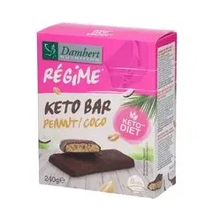 Damhert Régime Keto Bar Peanut - Coco Aliment 240 g