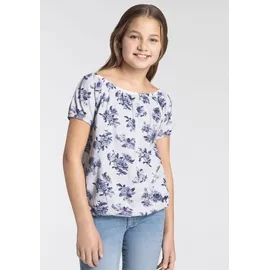 KangaROOS Carmenshirt in weiß/hellblau | Gr.: 128/134
