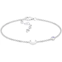 Elli Armband Halbmond Stern Filigran mit Mondstein 925 Silber Vergoldet