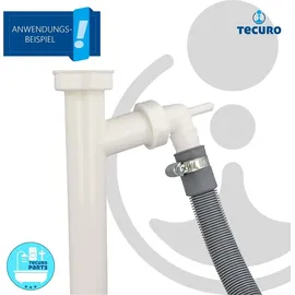 tecuro 90° Geräteanschlusstülle mit Kondensatanschluss Siphon