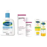 Galderma Laboratorium Excipial & Cetaphil Set: Reinigung, Pflege & UV-Schutz