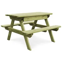 vidaXL Picknicktisch 7-tlg. Grün