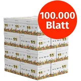 infowerk Druckerpapier Kopierpapier 100000 Blatt A4 80g Premium Weiß PEFC