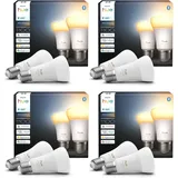 Philips Hue Bundle – 4 X Doppelpackungen White Ambiance 1100 A60 E27 Smart-Leuch