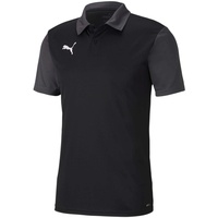 Puma teamGOAL 23 Sideline Polo T-Shirt, Black-Asphalt,