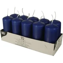 Papstar Stumpenkerze 4 x 9 cm 40 St. dunkelblau 