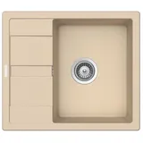 keenberk Granitspüle Victory S580.80 - Creme, ab 45er Unterschrank, 580 x 500 mm