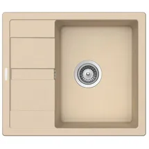 keenberk Granitspüle Victory S580.80 - Creme, ab 45er Unterschrank, 580 x 500 mm