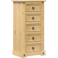 VidaXL Nachttisch Corona 53x39x103 cm Massivholz Kiefer
