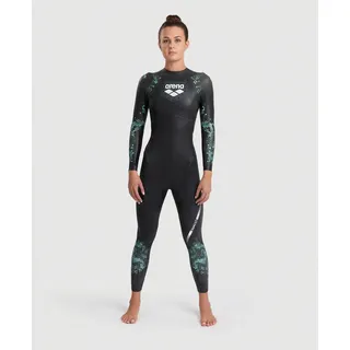 Arena Powerskin Storm Damen Triathlonanzug Mit Langen Ärmeln - Coral Blue / S