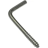 GARDINIA Schraubhaken verzinkt Silber Matt 25 mm 20 Stück