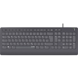 SpeedLink HI-GENIC Antibacterial Keyboard, schwarz, USB, DE (SL-640009-BK)