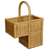 korb-outlet Stufenkorb Treppenkorb aus Rattan geflochten mit Tragegriff 40 x 30 x 20 cm honig