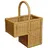 korb-outlet Stufenkorb Treppenkorb aus Rattan geflochten mit Tragegriff 40 x 30 x 20 cm honig