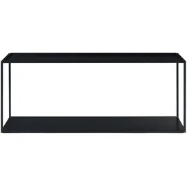 [en.casa] Notodden Wandregal 90 x 25 x 35 cm Schwarz