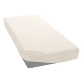 bellana Spannbettlaken Zwirn-Elasthan 140 x 200 - 160 x 220 cm beige