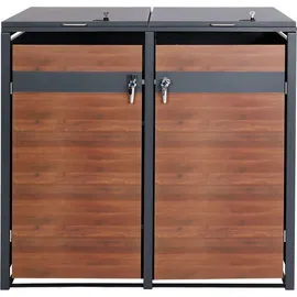 MCW Mülltonnenverkleidung J82 145 x 98 x 117 cm grau