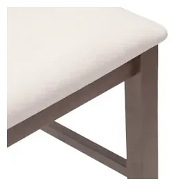 vidaXL Barhocker mit Kissen 2 Stk. Braun Massivholz Gummibaum