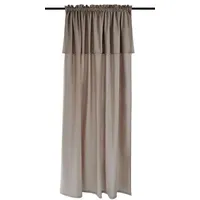 Kutti Vorhang Landhaus Lene Natur Baumwolle blickdickt Stangendurchzug Volant