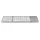 MediaRange kompakte Funk-Tastatur mit 63 Tasten und Touchpad, silber,
