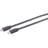 s/conn maximum connectivity USB Kabel Typ-C Verbindungskabel, 2.0, 100W, schwarz, 4,0m 13-28405,