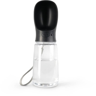 LIONTO Hundetrinkflasche für Unterwegs, schwarz