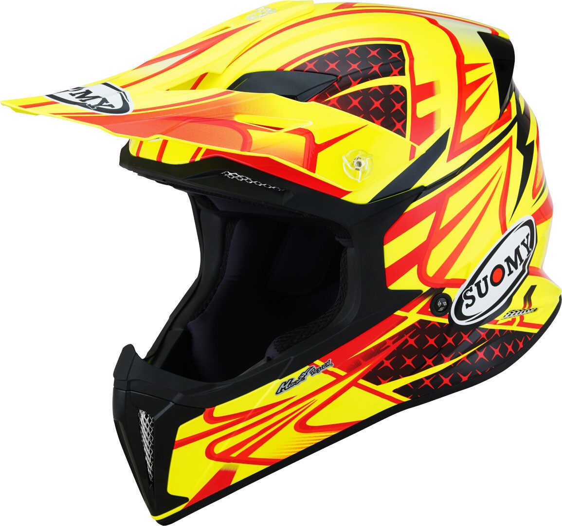 Suomy X-Wing Duel Motorcross Helm, rood-geel, S