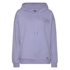 Buffalo Hoodie mit Statement Druck Lila 40/42
