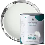 MissPompadour abwaschbare Wandfarbe Weiß mit Schmelz 1L - hohe Deckkraft & Ergiebigkeit - matte, scheuerbeständige Innenfarbe - geruchsarm, wasserbasiert, atmungsaktiv - Die Nützliche