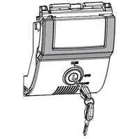 Shad Sh48 Premium Topcase-verschluss - Titanium - One Size