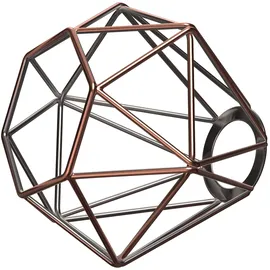 ledscom.de RETRA 1-flg. E27 30 cm Käfig-Schirm schwarz, bronze